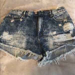 Denim shorts